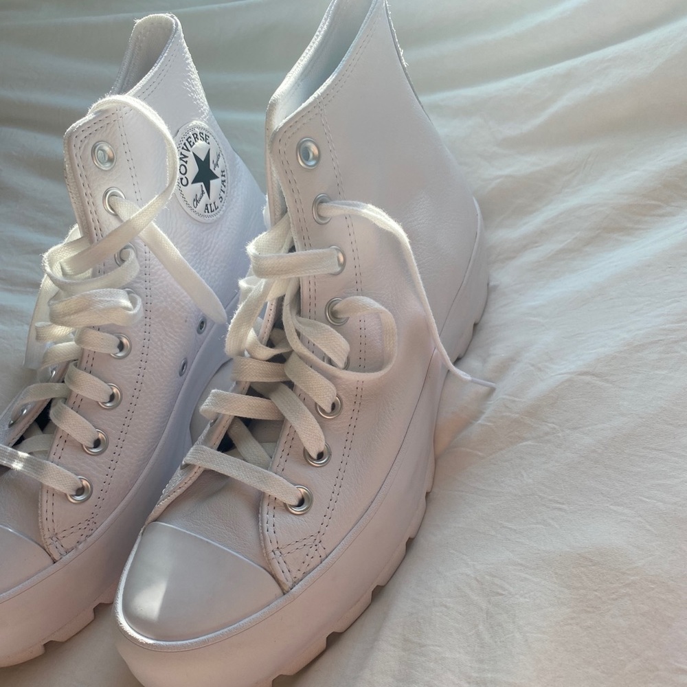 Leather Lugged Chuck Taylors